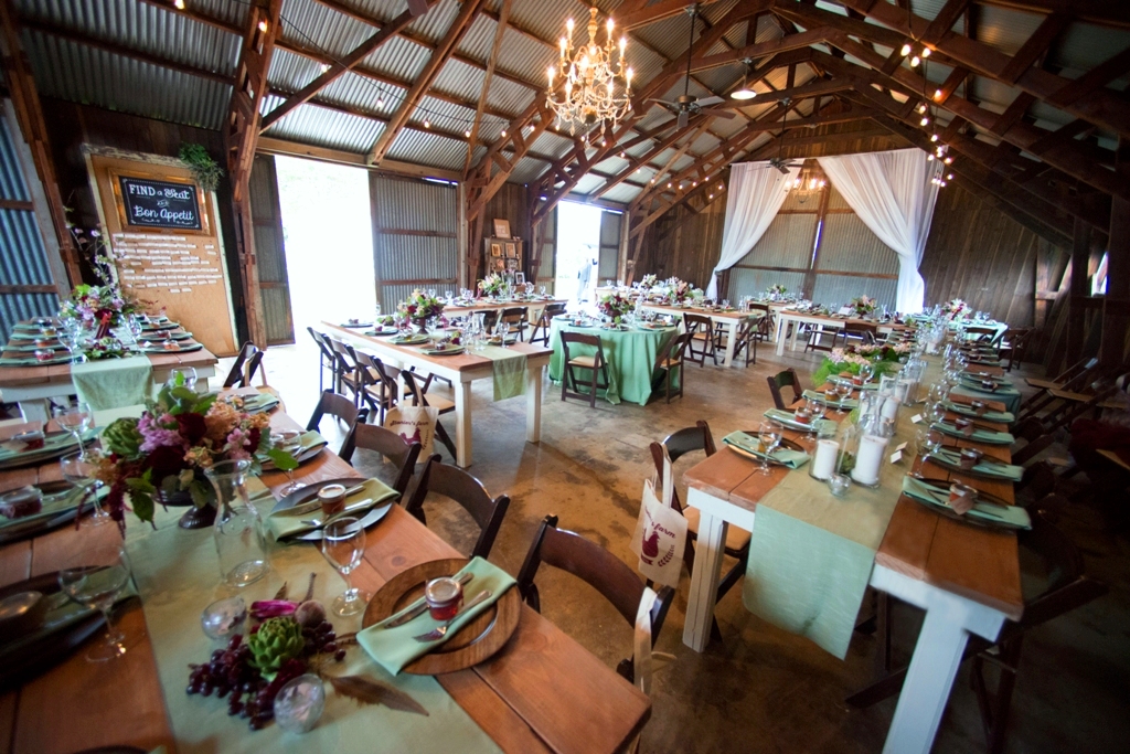 Farm Tables at the Barn at Second Wind