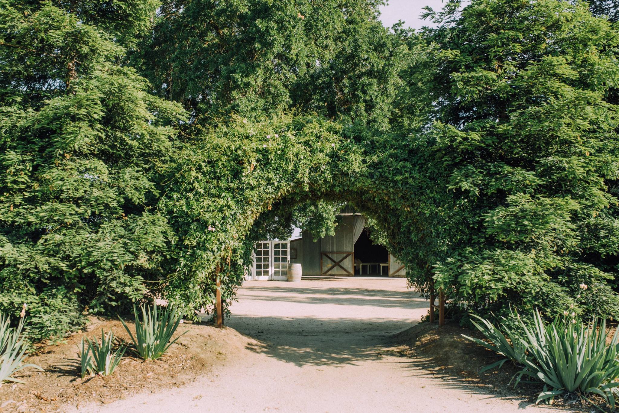 Entrance Arch at Barn at Second Wind
