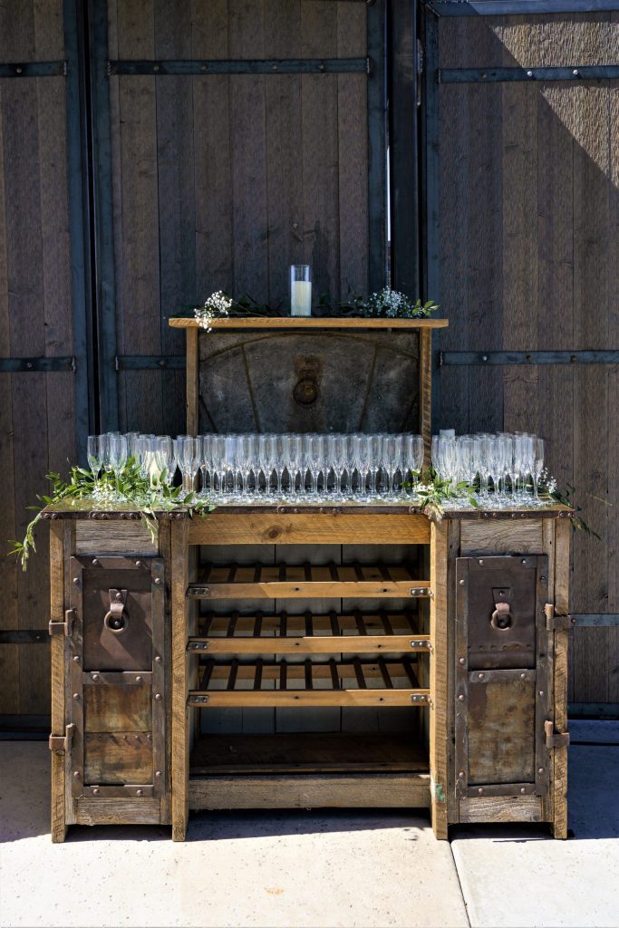Saureel Vineyards vintage display dresser