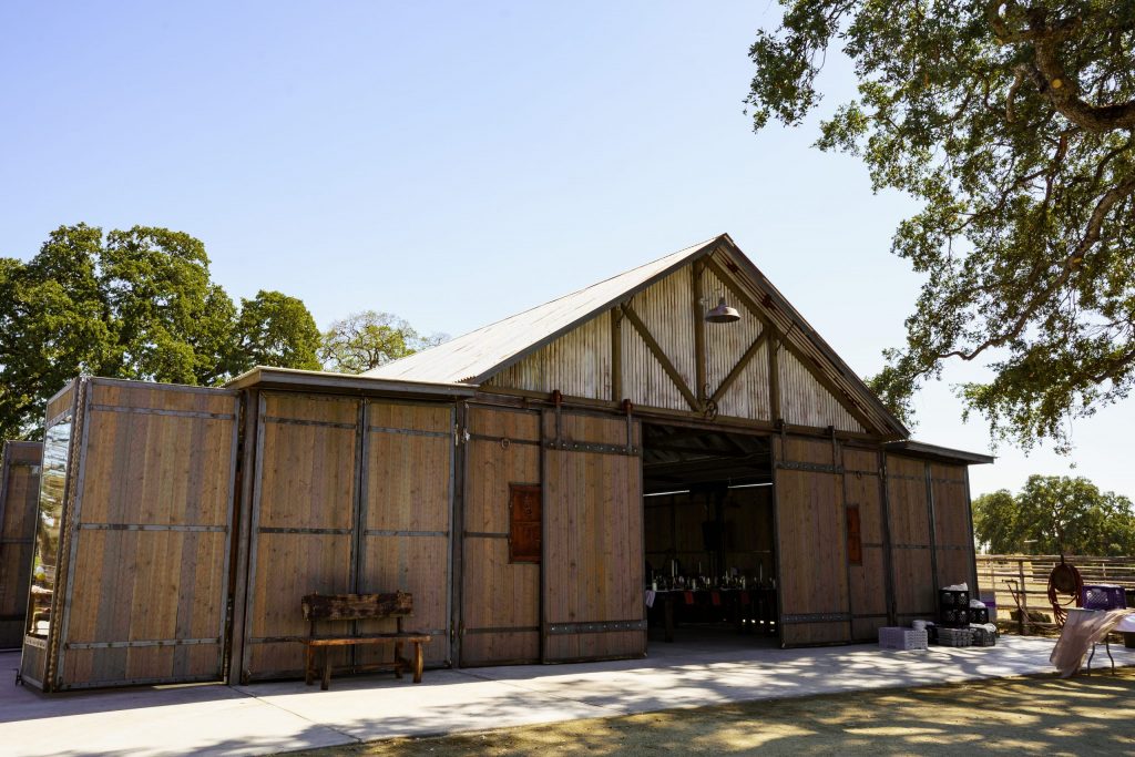 Saureel Vineyards new rustic barn