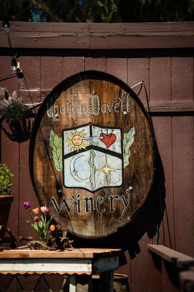 Chateau Daveall Boutique Winery. El Dorado County.
