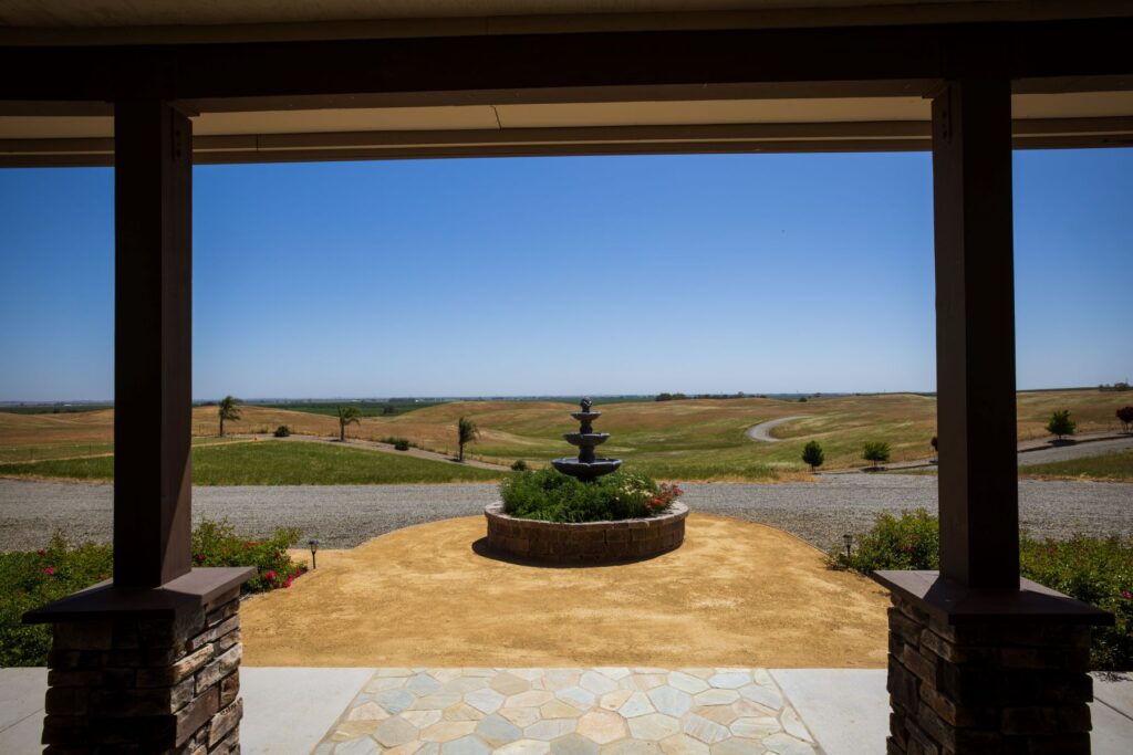 Zamora Hills Ranch, Yolo County. Facing East from the front door.