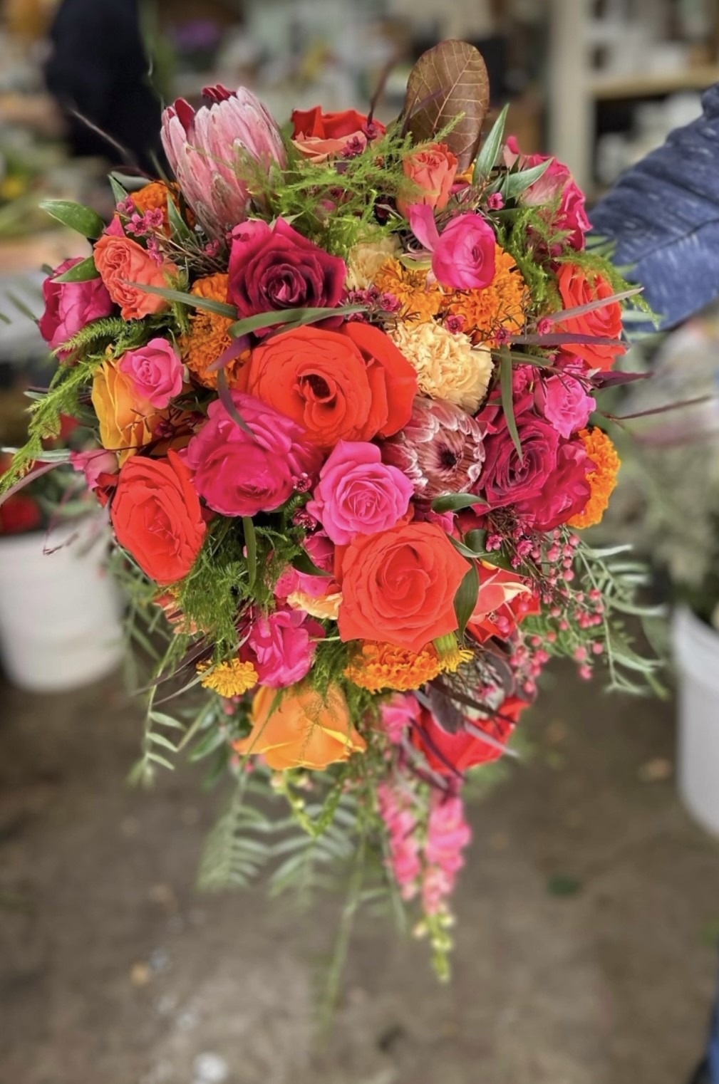 Strelitzia Flower Company Bright spring/summer flowers for bridal bouquet.