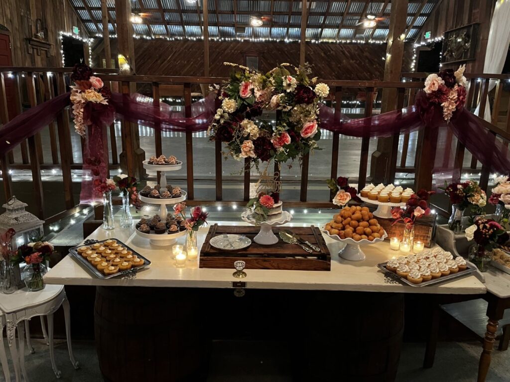 Taber Ranch Wedding Events Dessert station