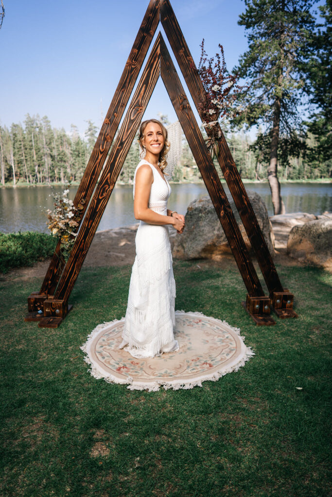 Deer Lake Wedding Events Ceremony Bride