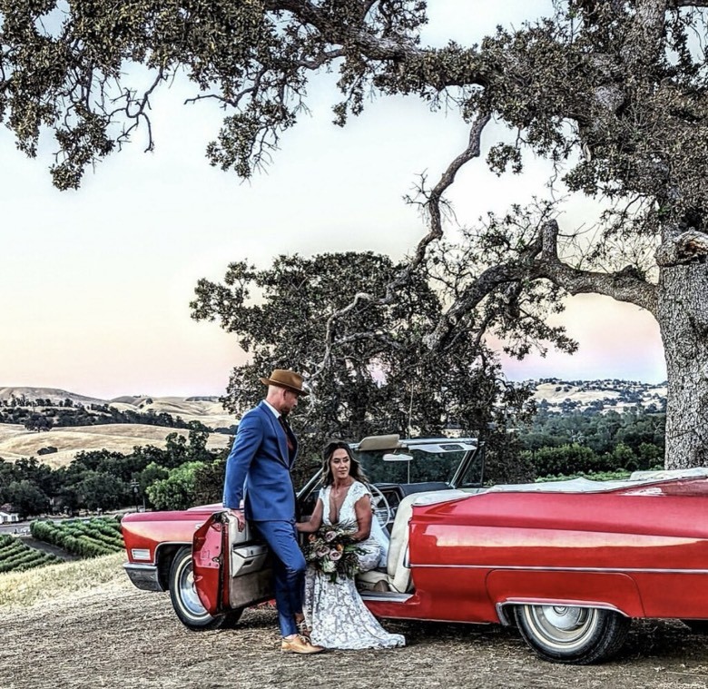 Taber Ranch Wedding Events Red Cadillac