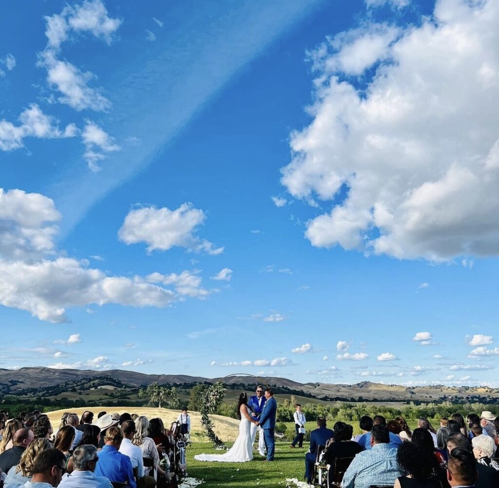Taber Ranch Wedding Events Simpson clouds
