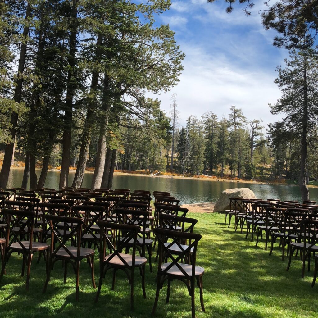 Deer Lake Wedding Events Lakeside ceremony