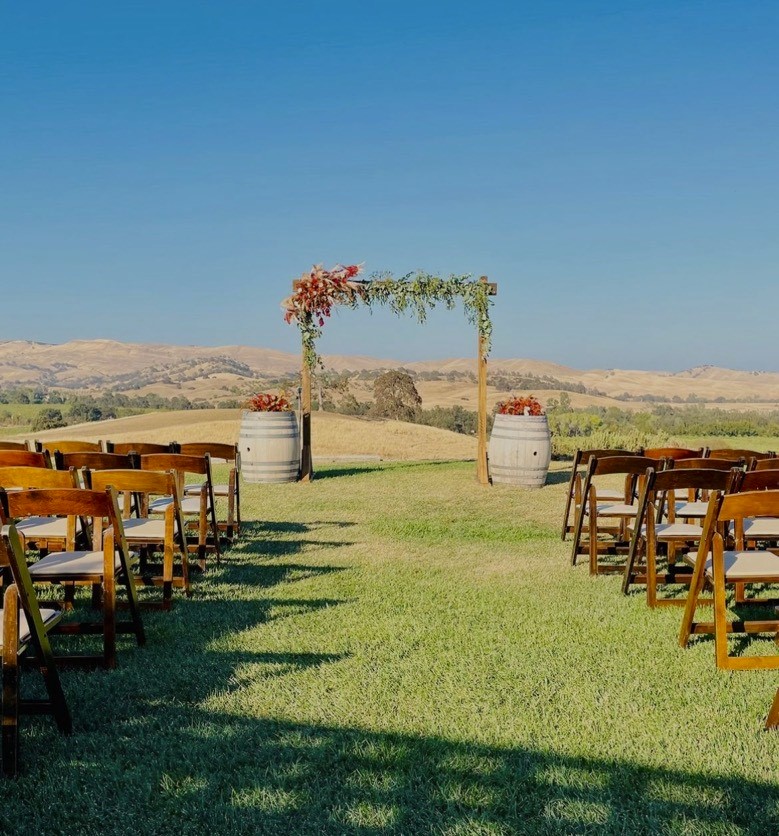 Taber Ranch Wedding Events altar and view