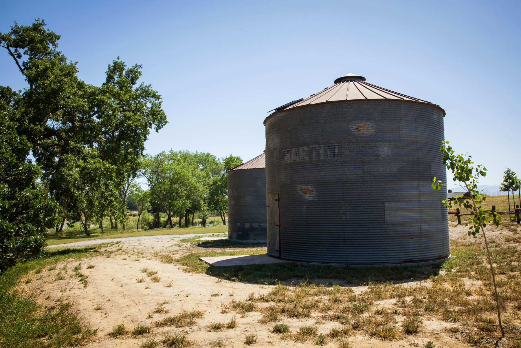 Grain Bin silos for future bridal changing rooms