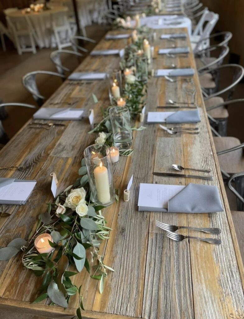 Acoustic Events, Sacramento Catering Company. Table set for gathering.