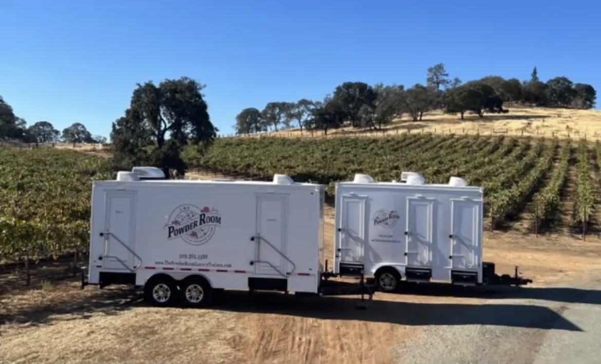 The Power Room Luxury Restroom Trailers. Amador County.