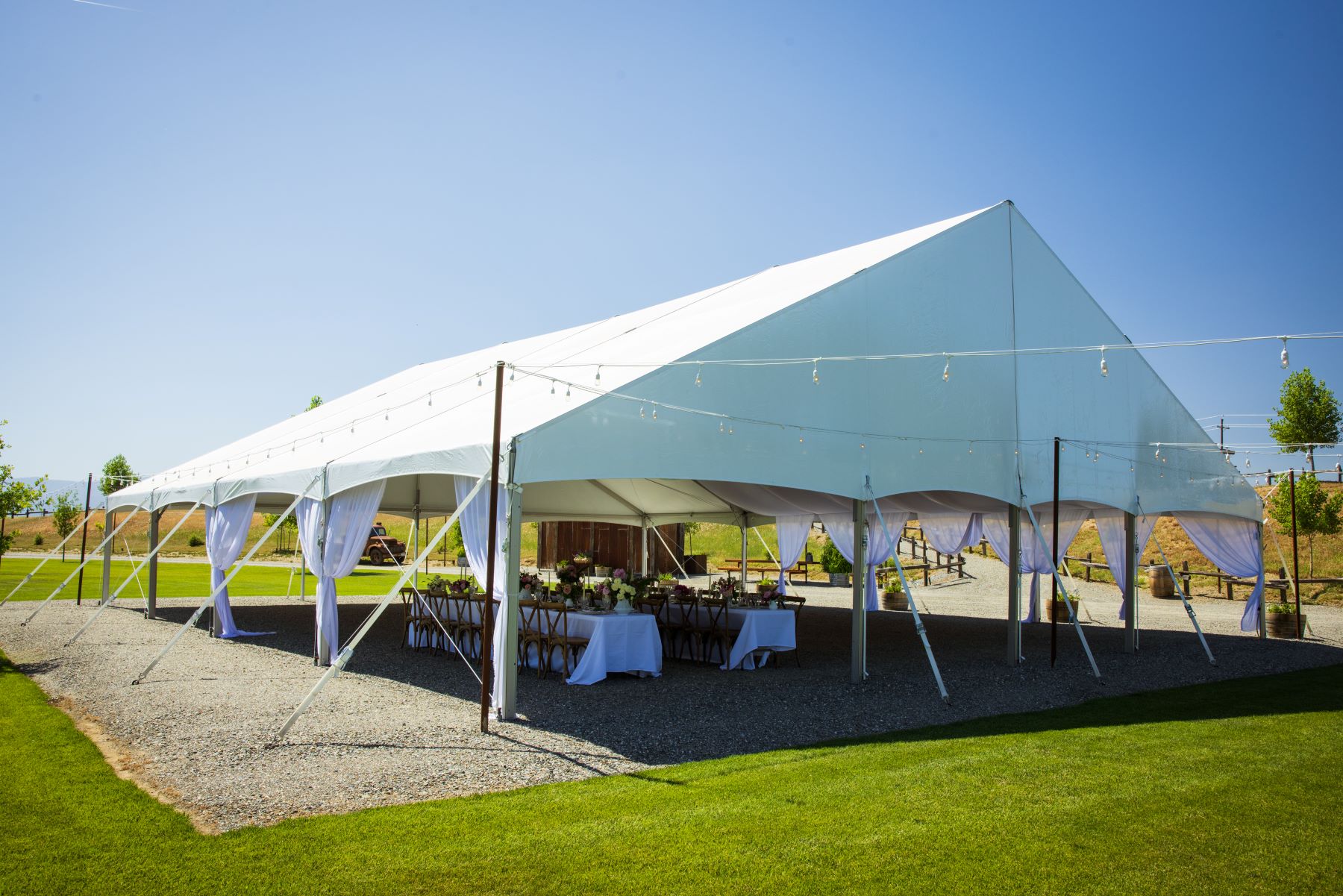 Tent or Canopy locations in Northern California for wedding events