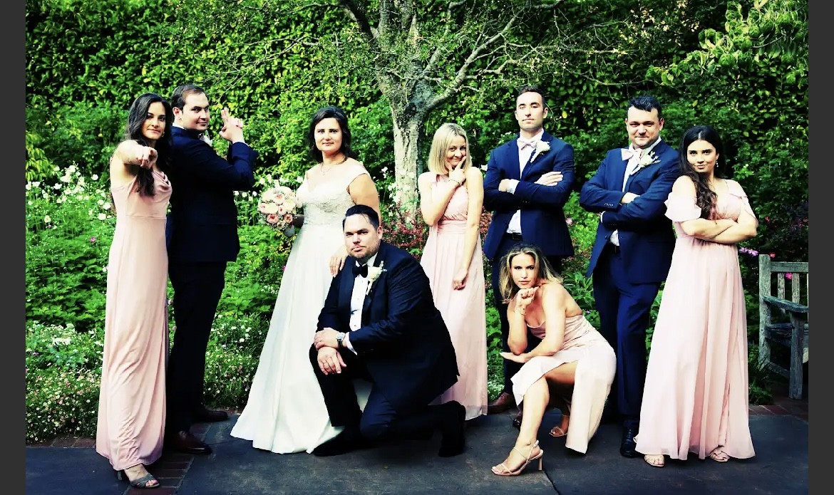 Mischa Photography, Nor Cal Photographer.  Bridal party lined up.