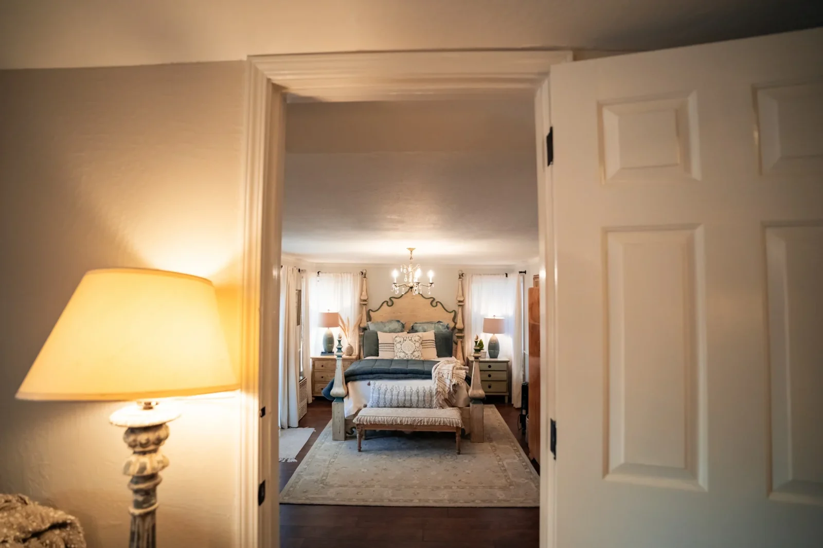 Stoney Creek Ranch, El Dorado County. One of the bedrooms in the Lakeside house. 