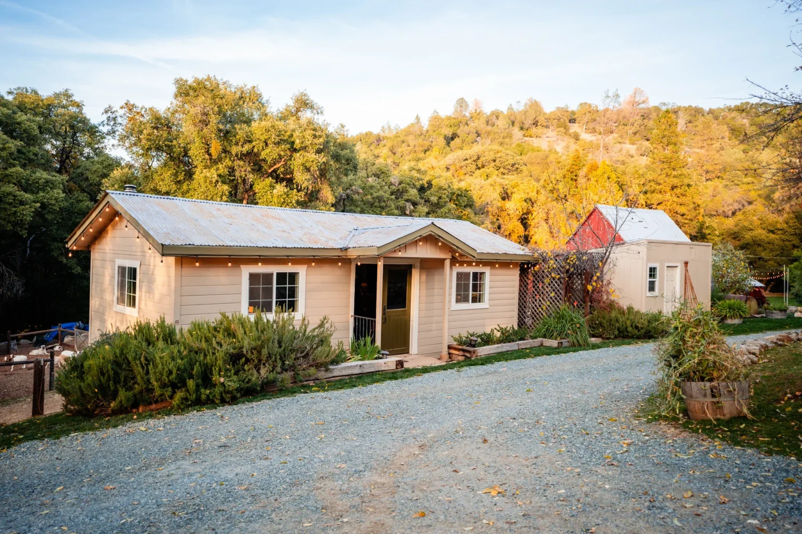 Stoney Creek Ranch, El Dorado County.  The cottage where the men can dress. 