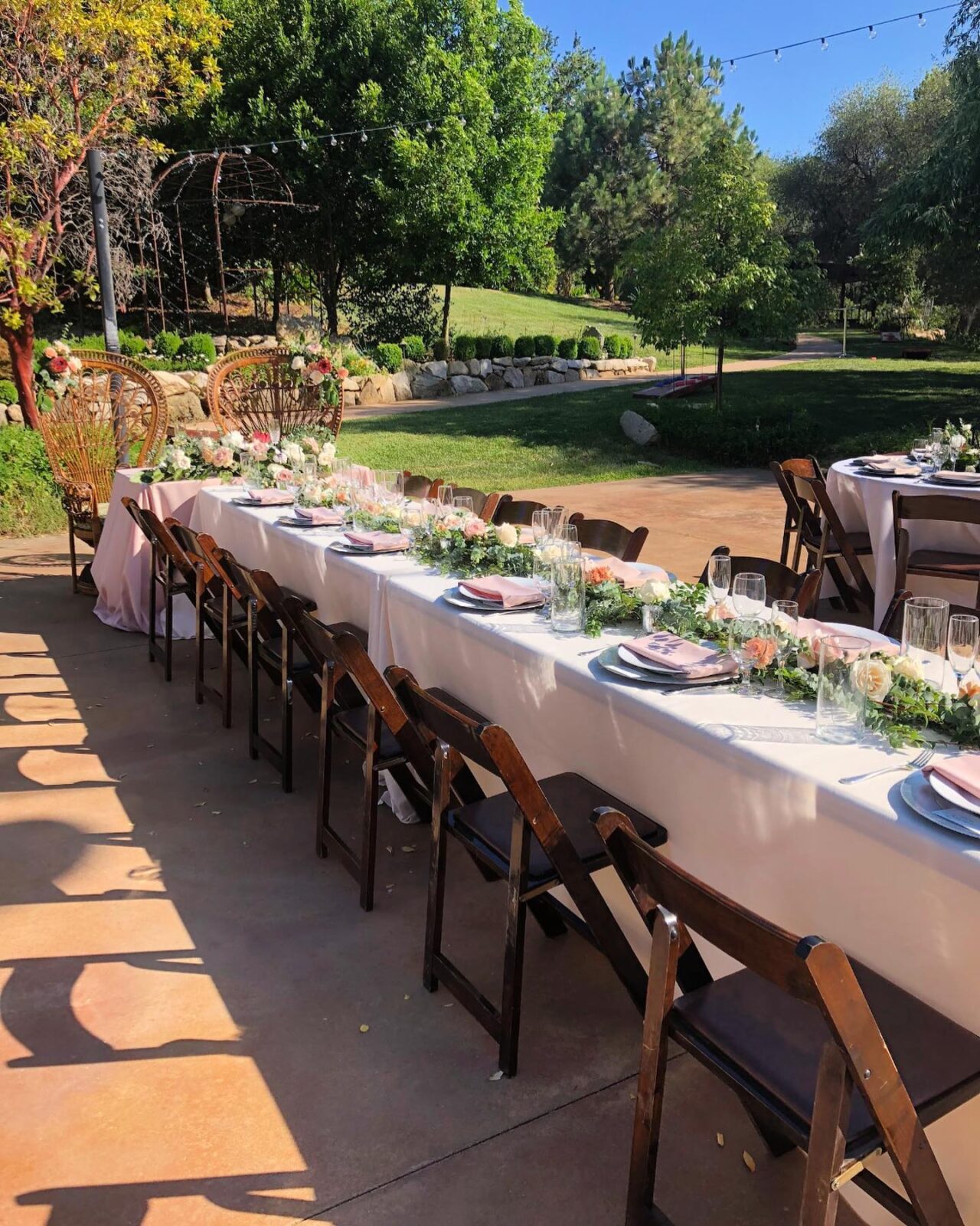 The Event Elves Sacramento.  Need Day of Event help?  Long family style table.